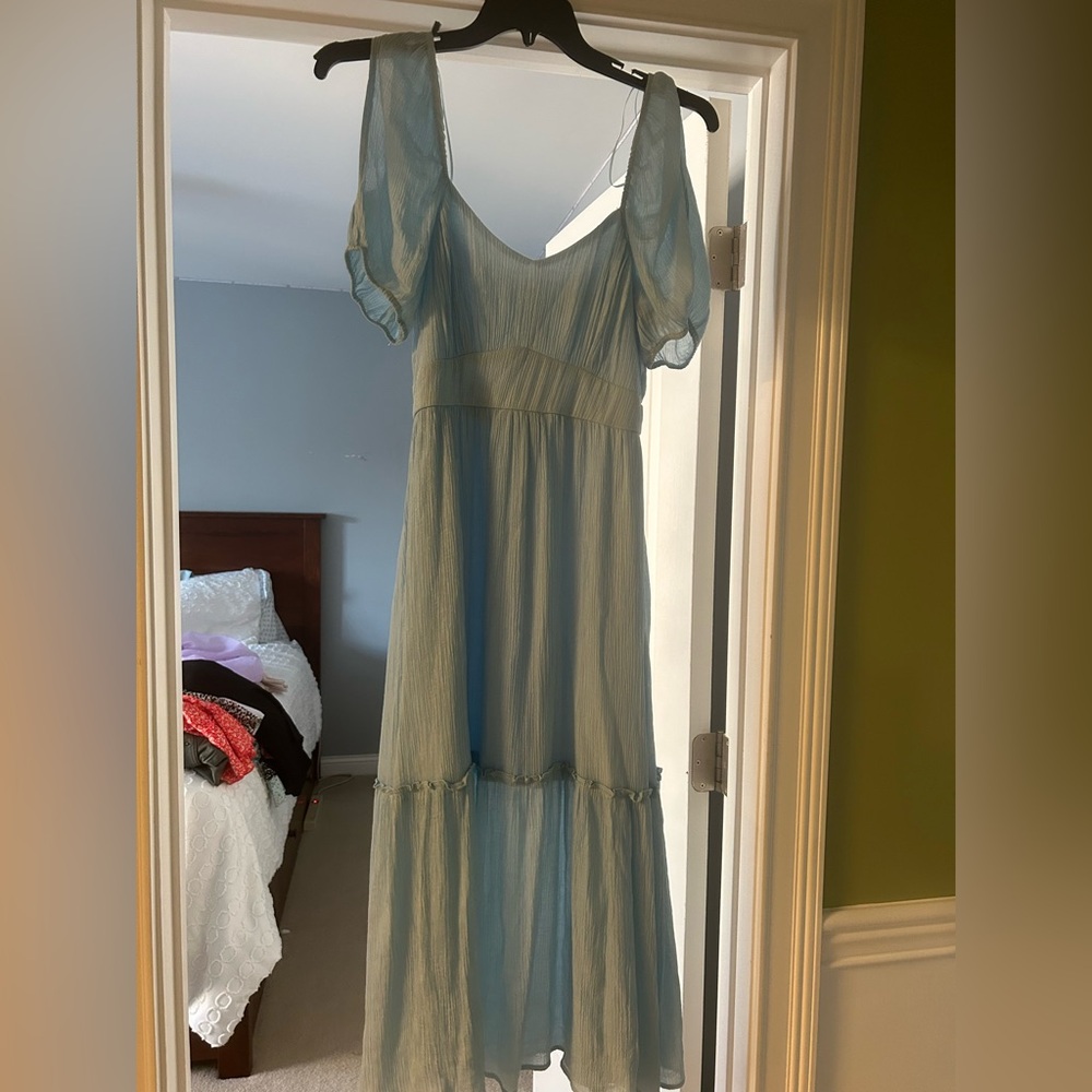 Altar'd State Light Blue Maxi Dress